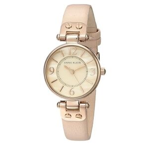 Women's Leather Strap Watch Pink /Rose Gold